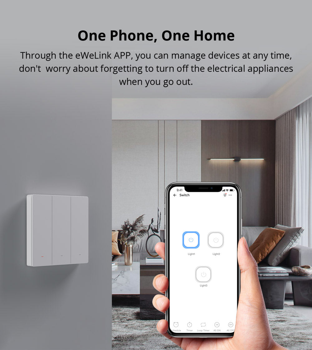 SONOFF SwitchMan Smart Wall Switch-M5 Matter (White)